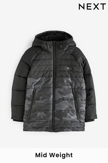 Camouflage Shower Resistant Puffer Coat (3-16yrs) (C21391) | £32 - £42