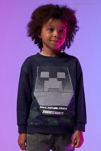 Angel & Rocket Blue Minecraft Sweatshirt (C21859) | £24 - £28