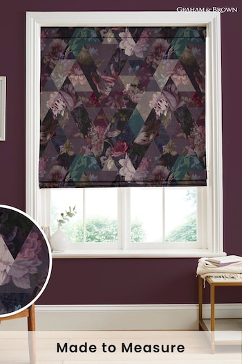 Graham & Brown Amethyst Purple Timepiece Made to Measure Roman Blinds (C21872) | £99