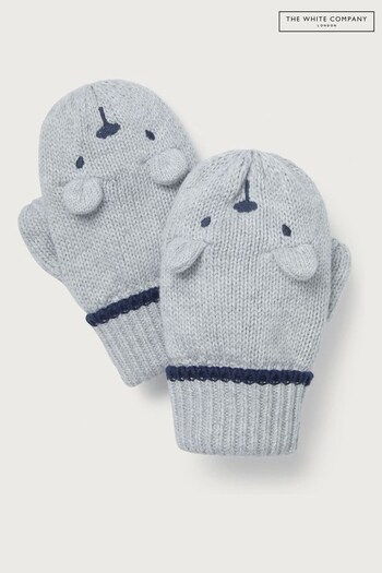 The White Company Bear Embroidered Mittens (C22017) | £16