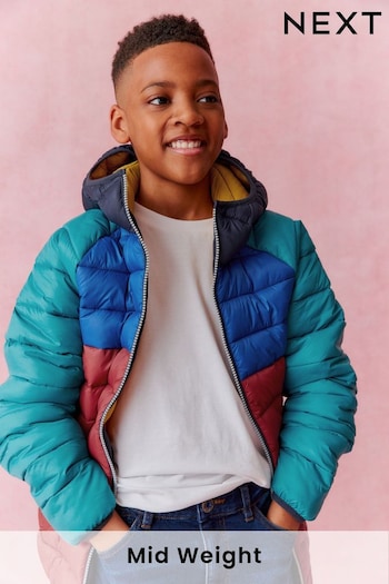 Red/Blue Puffer Jacket (3-17yrs) (C22021) | £24 - £34