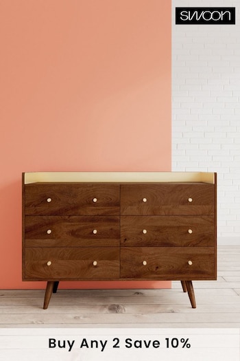 Swoon Light Brown Fresco Chest of Drawers (C22048) | £859