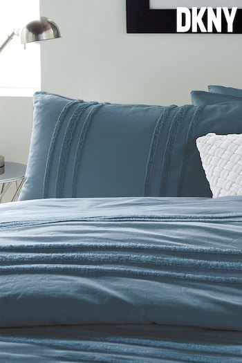 DKNY Blue Chenille Stripe Pillowcase (C22076) | £30