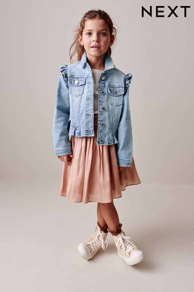 Next baby girl denim jacket sale