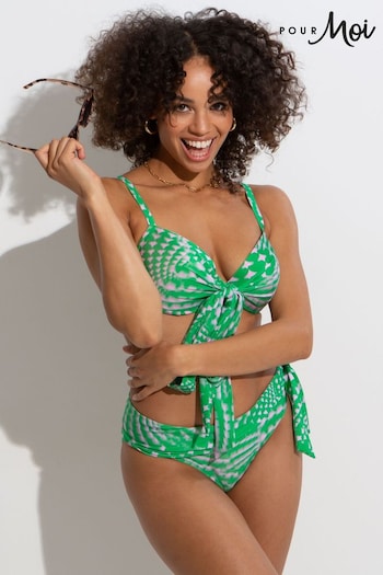 Pour Moi Green Portofino Tie Bikini Bottoms (C22255) | £24