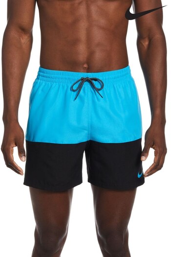 Nike Aqua Blue Split 5 Inch Volley Swim Shorts (C22307) | £36