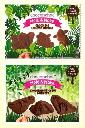 Choc on Choc Create Your Own Chocolate Dinosaur and Zoo Animals Lollipop Kits (C22389) | £22