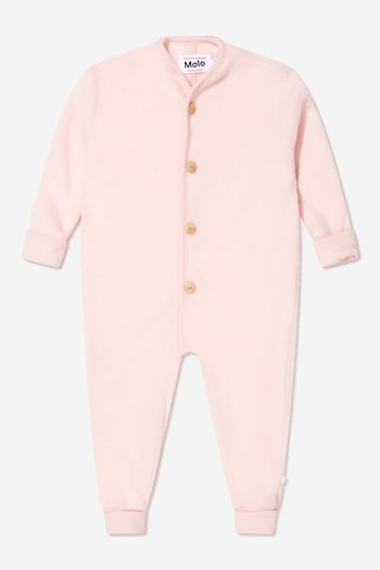 Baby Girls Merino Wool All-In-One in Pink (C22416) | £35