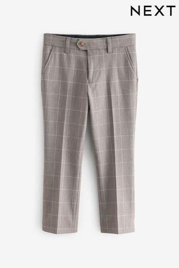 Neutral Check Suit Trousers (12mths-16yrs) (C22774) | £24 - £36