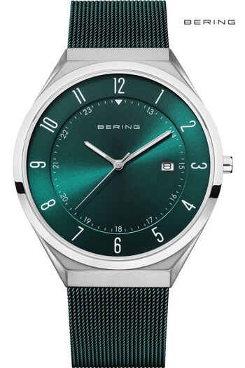 Bering Gents Green Ultra Slim Watch (C22781) | £179