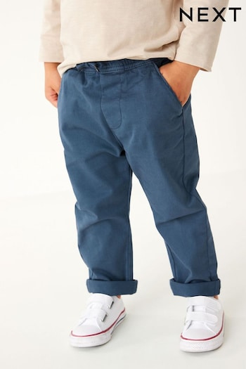Blue Loose Fit Pull-On Chino Trousers (3mths-7yrs) (C22877) | £11 - £13
