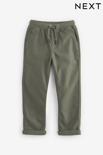 Khaki Green Regular Fit Rib Waist Pull-On Trousers (3-16yrs) (C23222) | £13 - £18