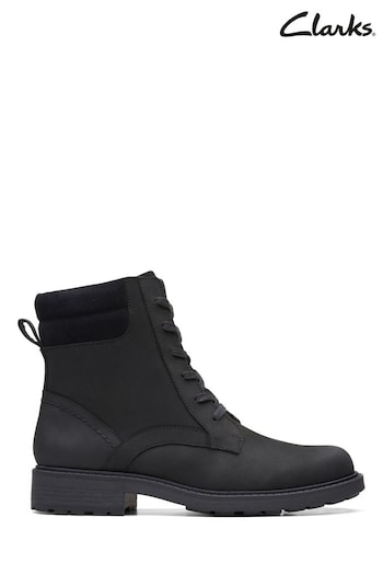 Clarks Black Leather Orinoco Spice Boots (C23241) | £90