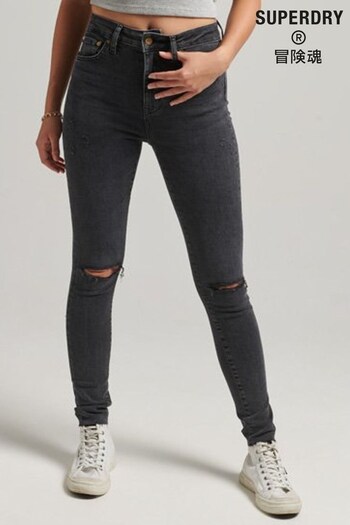 Superdry Black Vintage High Rise Skinny Denim Jeans puffer (C23395) | £65