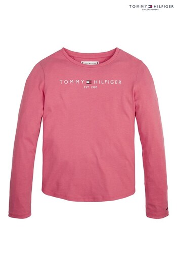Tommy Hilfiger Pink Essential Long Sleeve T-Shirt (C23668) | £25 - £30