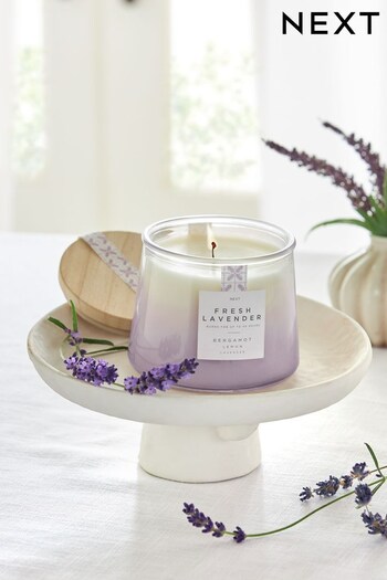 Purple Fresh Lavender Scented Candle (C23690) | £7