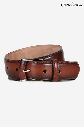 Oliver Sweeney Natural Montefore Calf Leather Belt (C23792) | £129