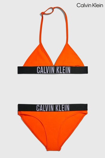 Calvin Klein Girls Orange Triangle Bikini Set (C23898) | £50