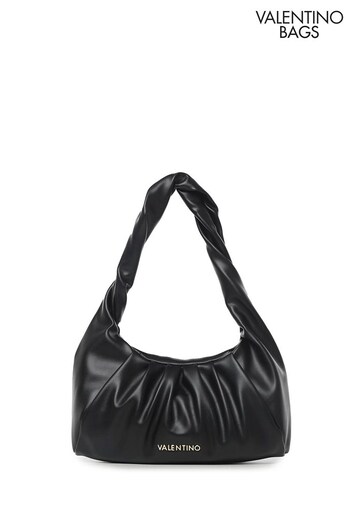 Valentino Bags Black Lake Recycled Soft Volume Shoulder Bag (C23934) | £135