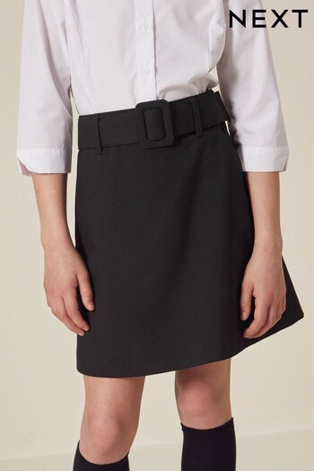 Black Belted School Skirt (9-17yrs) (C24011) | £9 - £15