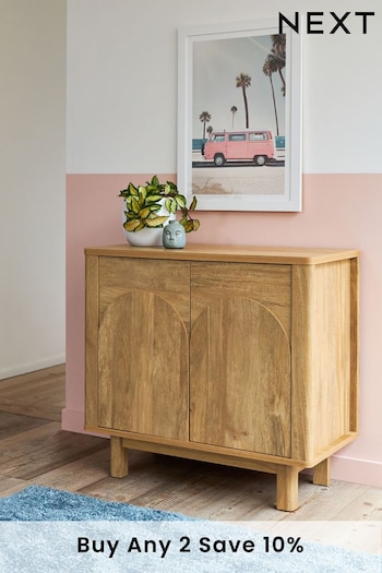 Natural Arches Oak Effect Small Sideboard (C24228) | £250