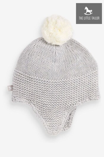The Little Tailor solar Knitted Trapper Hat with Pom Pom (C24335) | £16 - £17