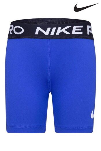 Nike Blue Little Kids Pro Dri-FIT Shorts (C24353) | £22