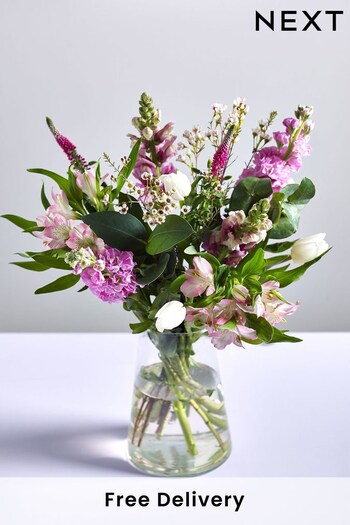 Pink Fresh Flower Letterbox Bouquet (C24435) | £25