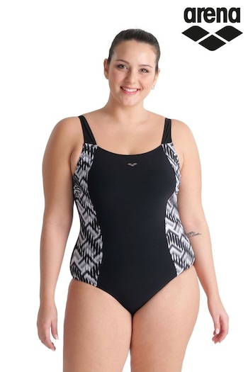 Arena Womens Plus Bodylift Emma U Back Black Swimsuit (C24524) | £58