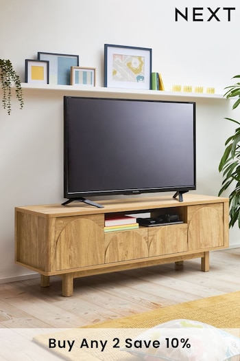 Natural Arches Mango Effect Up to 65" TV Unit (C24878) | £350