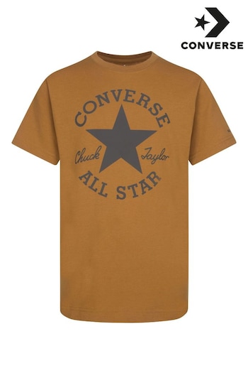 Converse for Brown Chuck Patch T-Shirt (C24976) | £18
