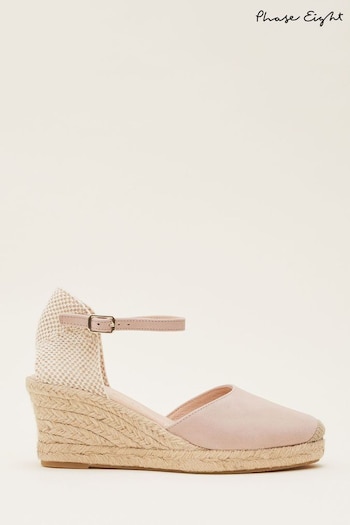 Phase Eight Natural Strap Wedge Espadrilles (C25078) | £79