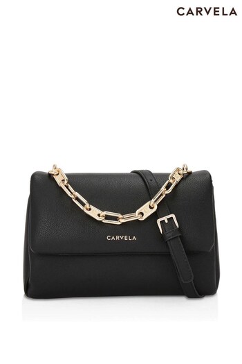 Carvela Leoni Shoulder Black Bag (C25121) | £89