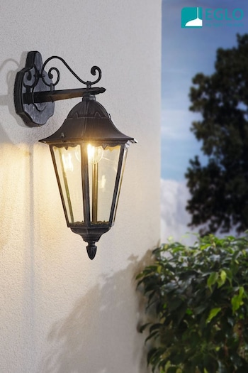 Eglo Black Navedo Traditional Outdoor Wall Light (C25152) | £50