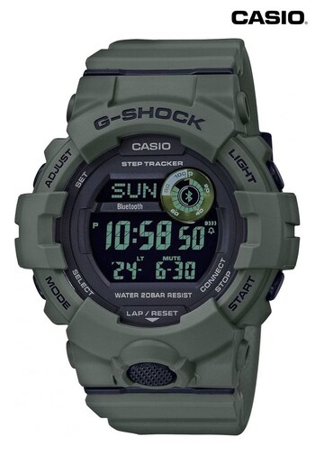 Casio 'G-Shock' Green, LCD and Khaki Plastic/Resin Quartz Chronograph Radio-Controlled Watch (C25545) | £100