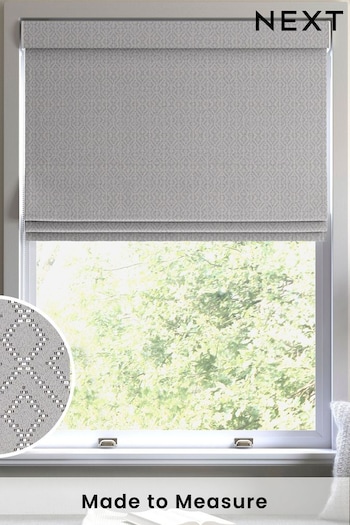 Grey Glam Made To Measure Roman Blinds (C25630) | £84