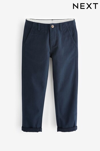 Navy Blue Chino QED Trousers (3-16yrs) (C25708) | £16 - £21