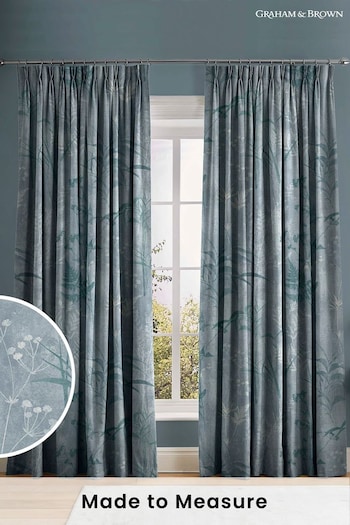 Graham & Brown Sky Blue Restore Made to Measure Curtains (C25742) | £119