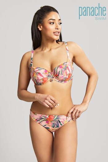 Panache Swim Pink Tropic Paradise Wired Balconette Bikini Top (C26029) | £38