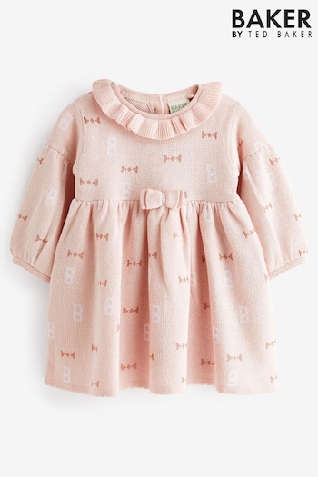 Baker by Ted Baker Pink Knitted Dress (C26101) | £30 - £33