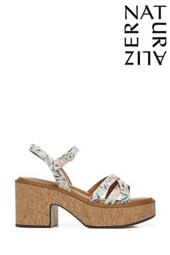 Naturalizer Court Ankle Satin Pearl Floral Straps Shoes (C26125) | £115