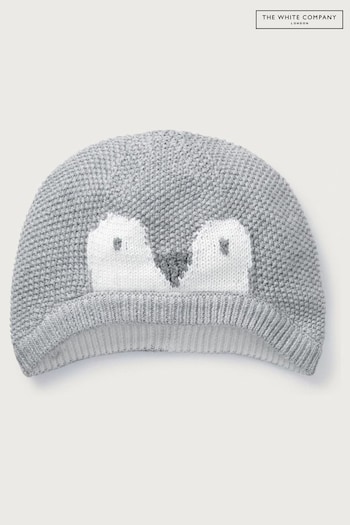 The White Company Grey Organic Cotton Snowy Hat (C26156) | £18