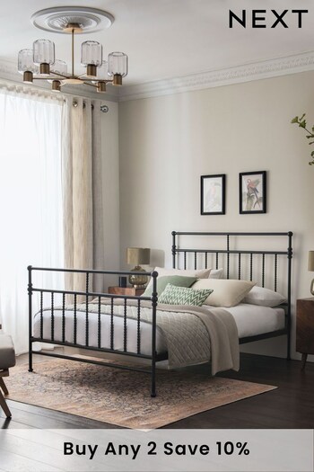 Black Albany Metal Bed Frame (C26163) | £399 - £499