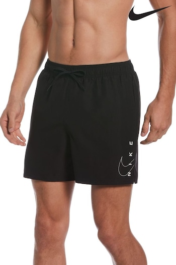 Nike TRIED Black Split Logo 5 Inch Volley Swim Shorts (C26204) | £32