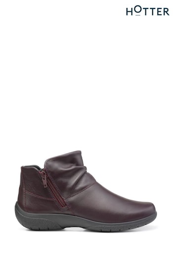 Hotter Red Murmur Zip-Fastening Boots (C26259) | £99