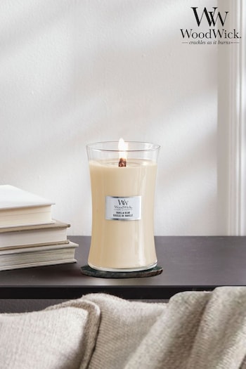 Woodwick Cream Large Hourglass Bean Candle (C26733) | £33