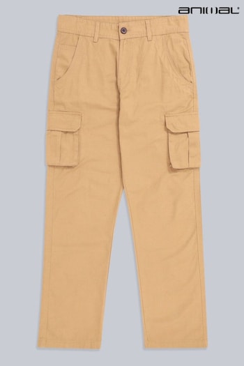 Animal Mens Yellow Organic Trousers basic (C26842) | £48