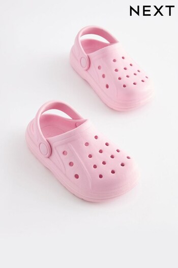 Pink Clogs With Ankle Strap (C26931) | £9 - £11