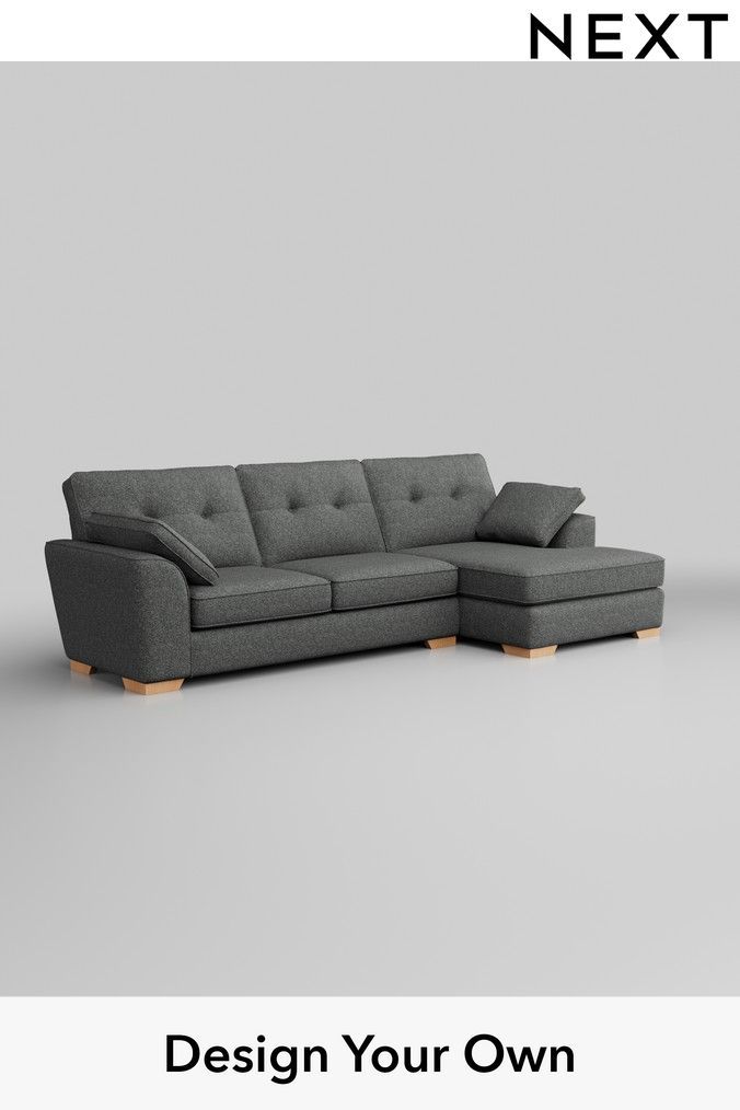 Next grey corner shop sofa