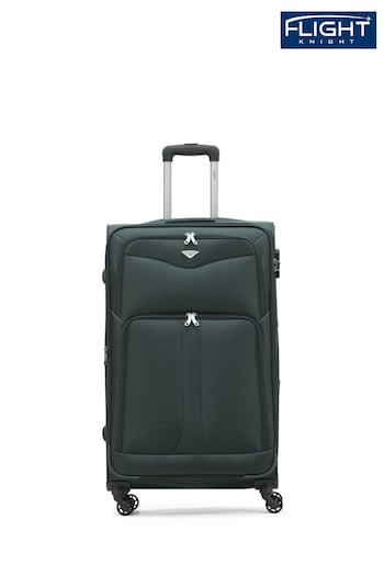 Flight Knight Large Softcase Lightweight Check In Suitcase With 4 Wheels (C26999) | £90